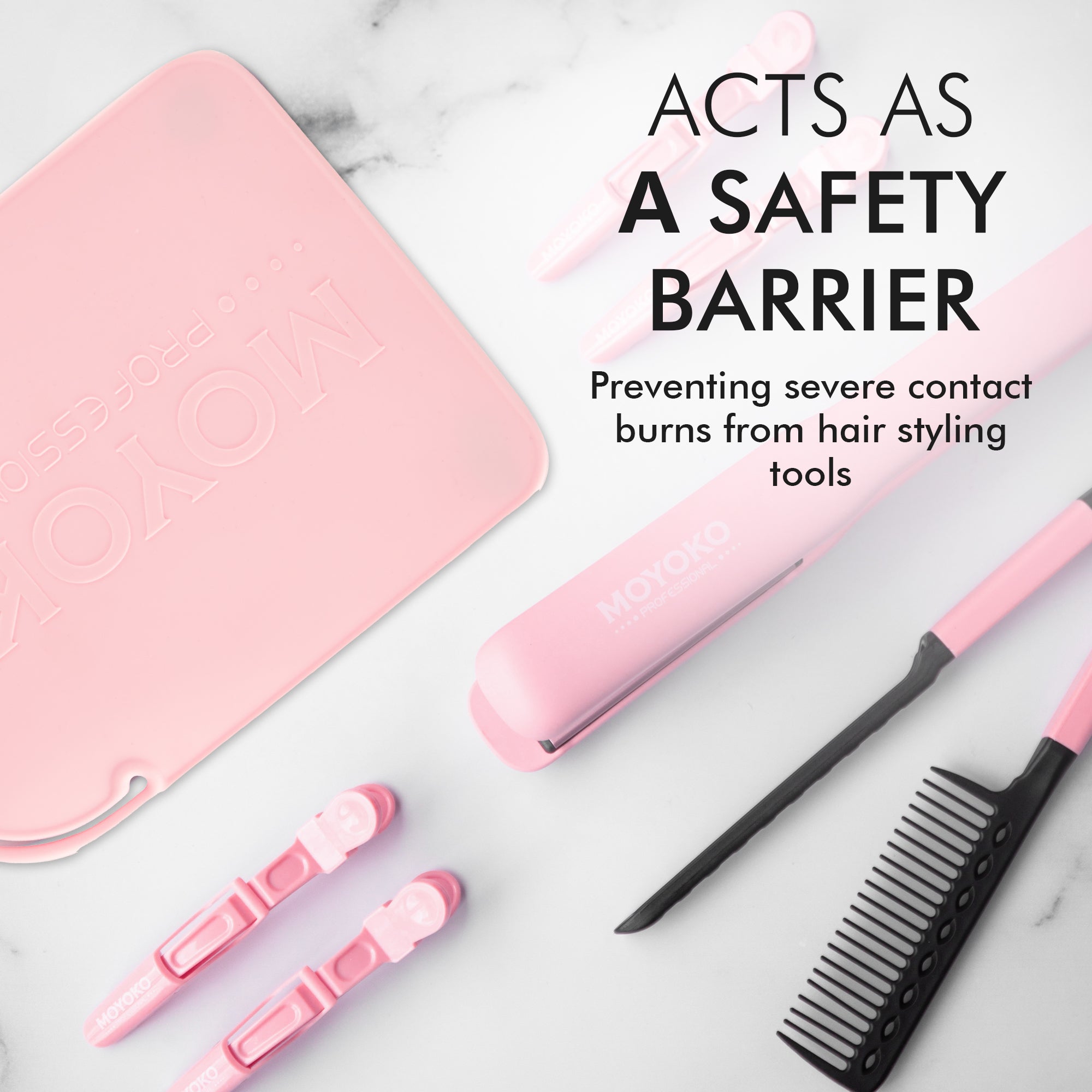 Moyoko Professional Heat Resistant Silicone Mat - Pink