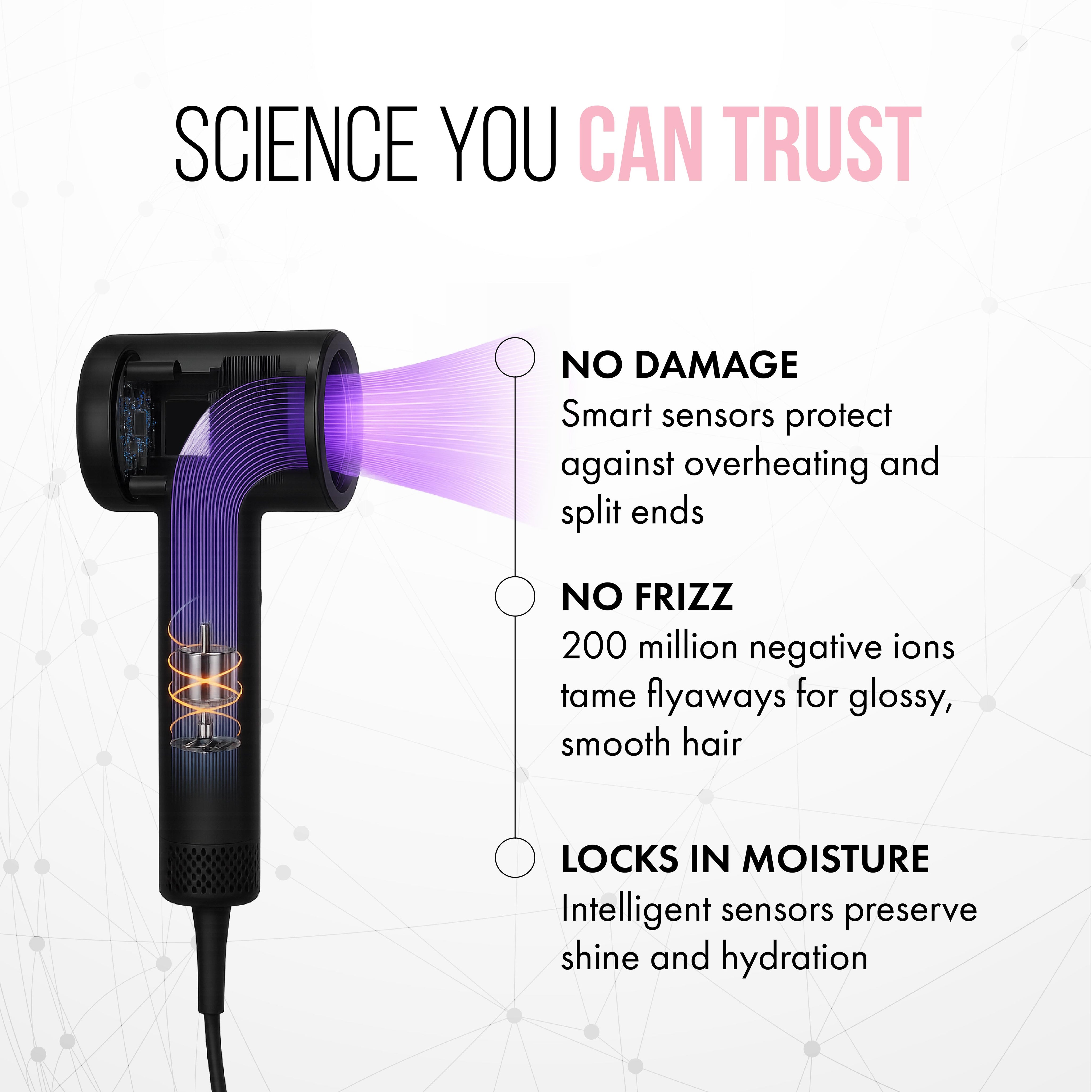 Aria E9 Hairdryer | Black