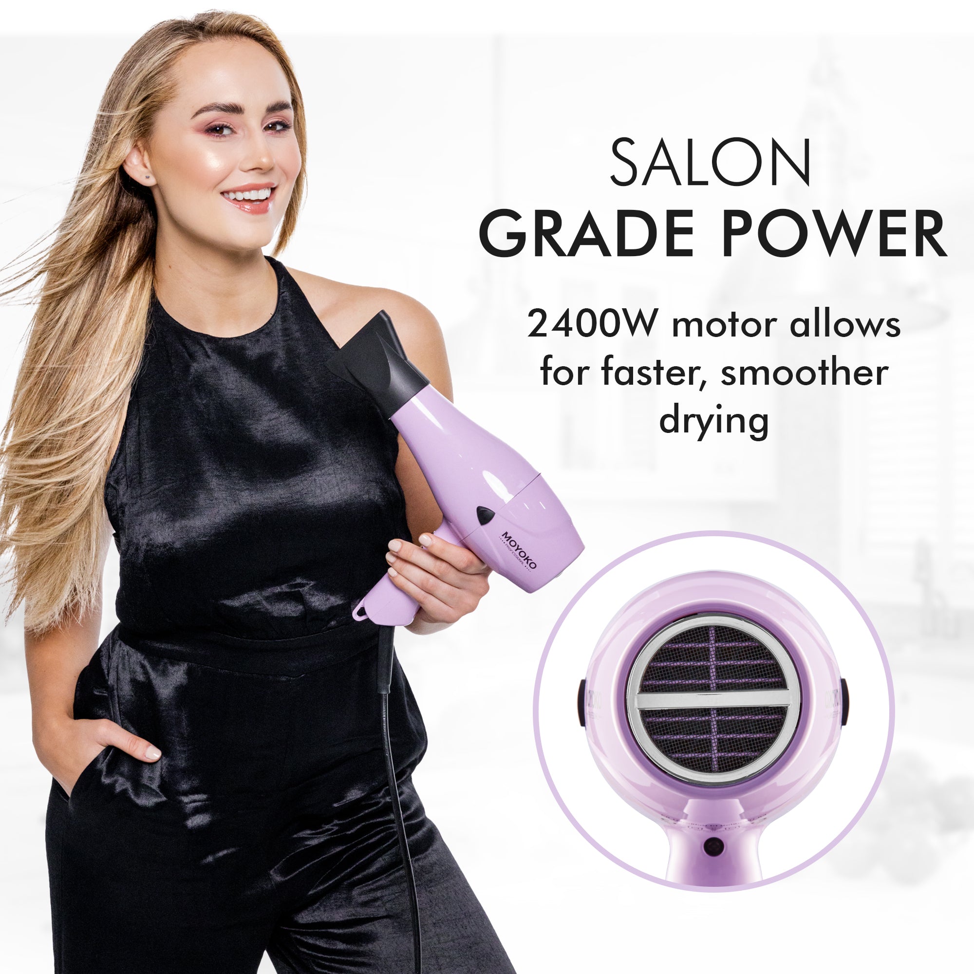 Moyoko E8 Hair Dryer Lilac