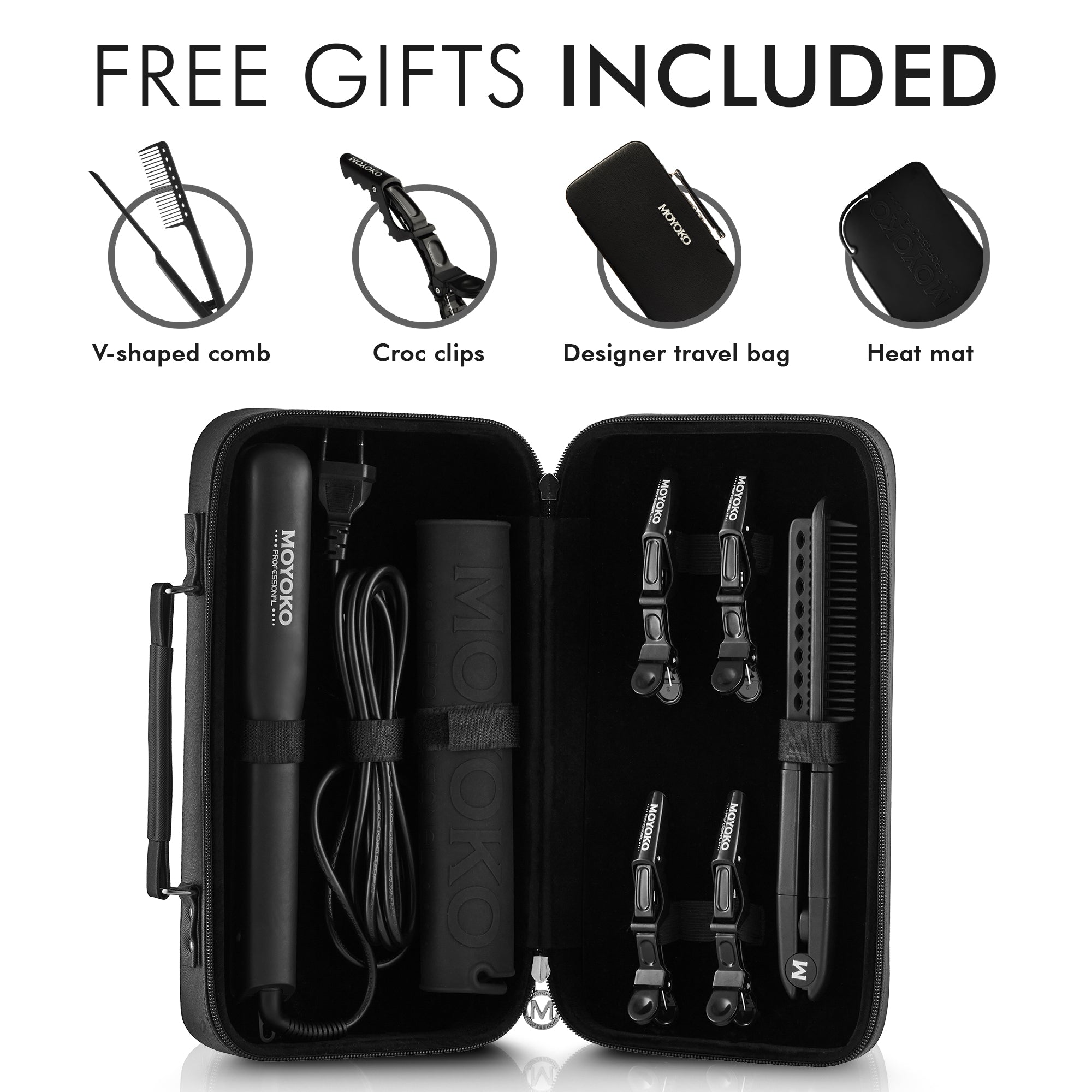 Moyoko Pro Glider Styler Kit – Black