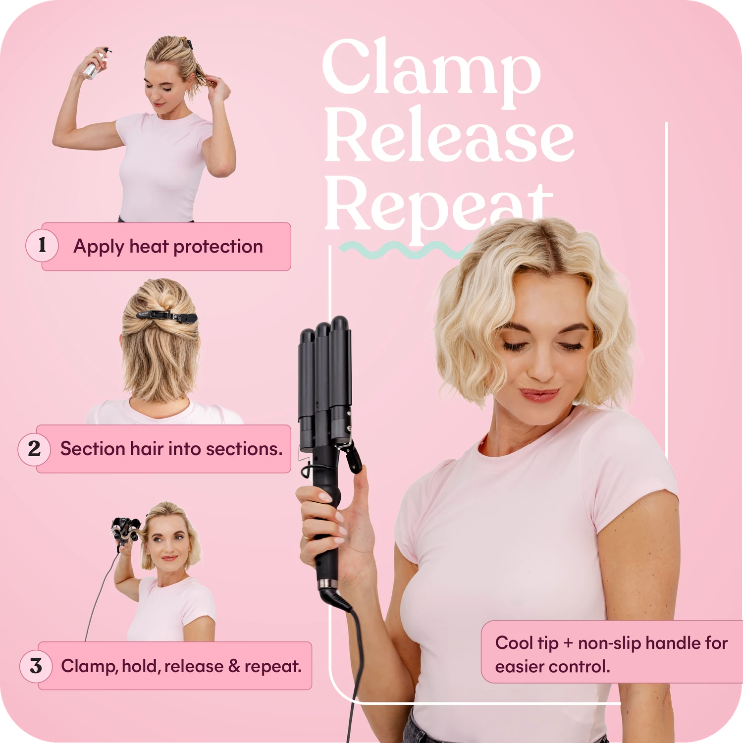 Triple Barrel Bombshell Hair Waver